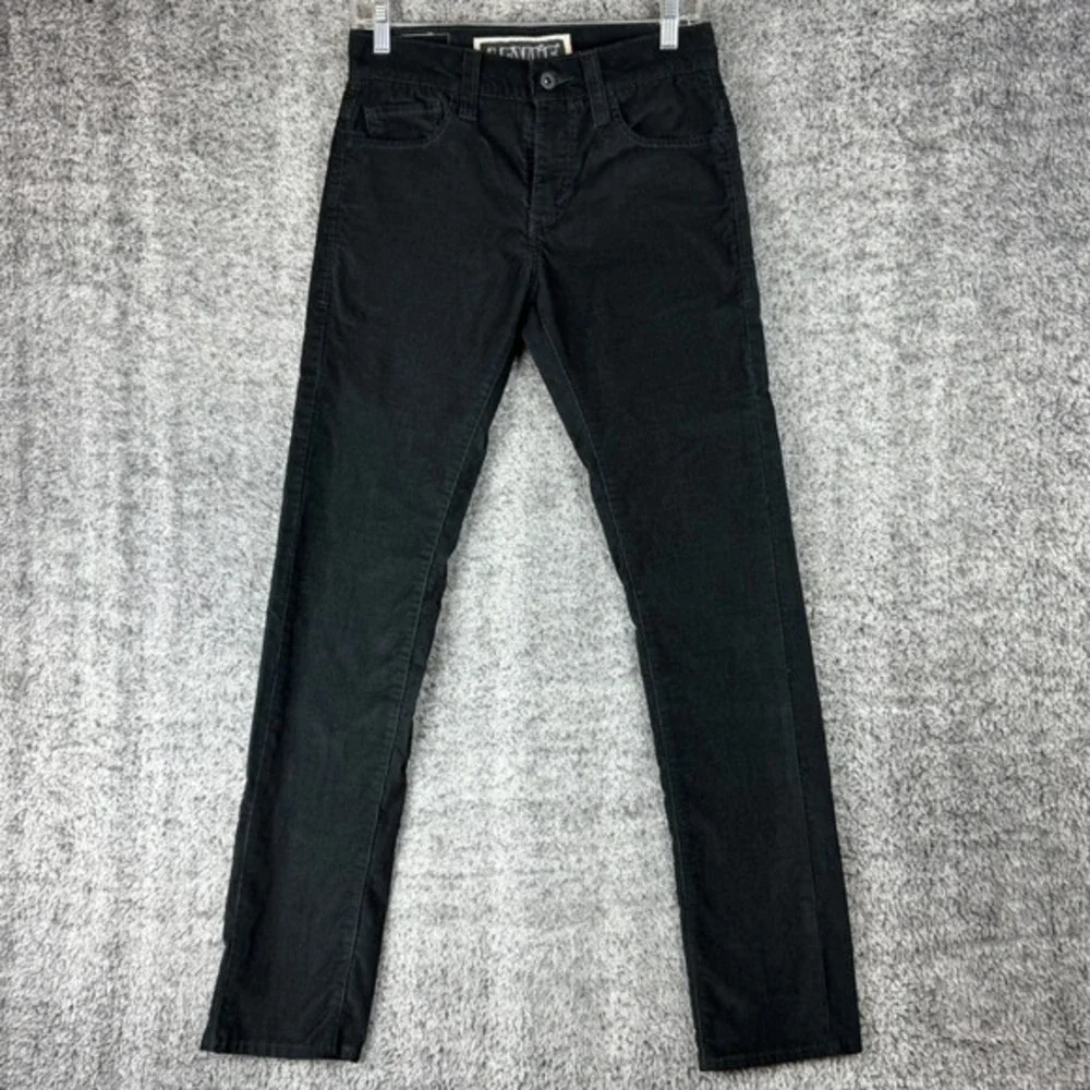 Levi's 511 Men's W30 L32 Skinny Corduroy Pants Black Cord Trousers Casual Modern